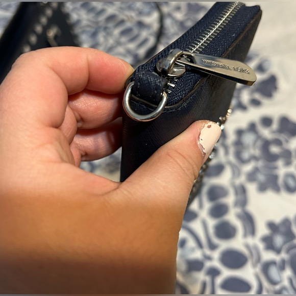 Navy blue Michael Kors handbag and wallet - Picture 7 of 10